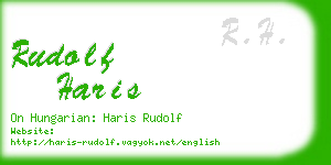 rudolf haris business card